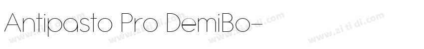 Antipasto Pro DemiBo字体转换